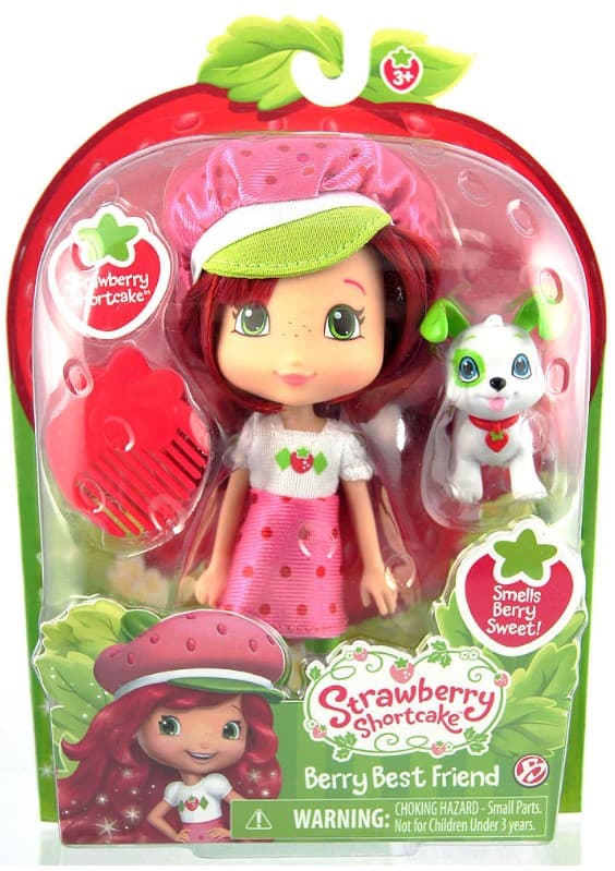 Кукла Strawberry Shortcake Земляничка с питомцем 15 см