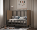 Кроватка детская Cambridge Incanto, маятник продольный, цвет графит/дуб
