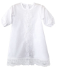 Крестильная рубашка Little Star Ксения хлопковая вуаль, белый 68