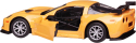 Машина металлическая Chevrolet Corvette C6-R RMZ City, жёлтая, масштаб 1:32