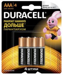 Батарейки Duracell LR03-4BL BASIC (48/192) 