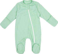 Комбинезон (слип) на молнии детский AMAROBABY Fashion, зеленый, р.68