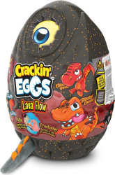 Игрушка мягконабивная динозавр Crackin'Eggs в яйце, Серия Лава, 22 см 