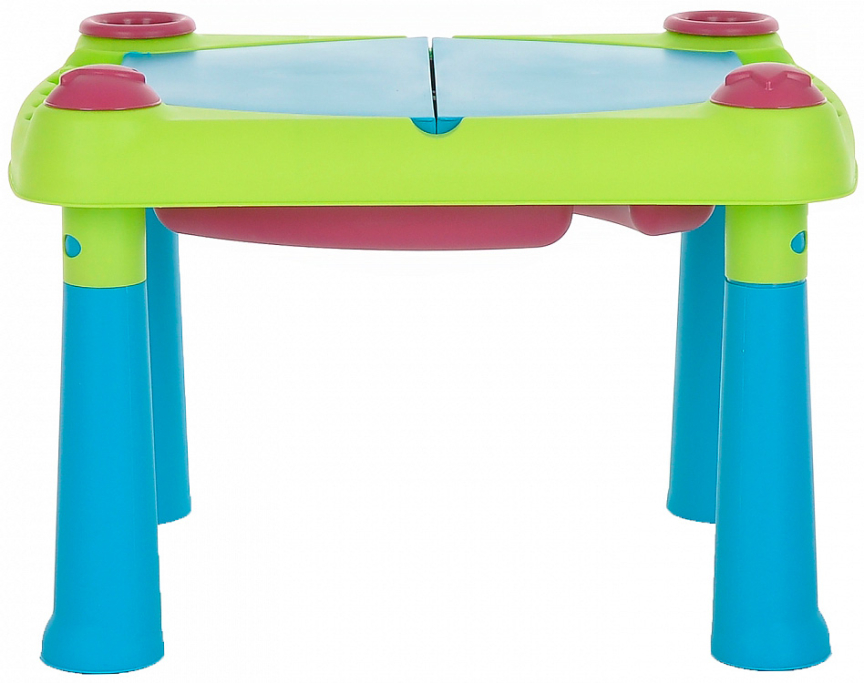 Стол Keter Creative для детского творчества и игры с водой и песком + 2 табуретки 79x56x50 см