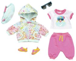 Zapf Creation Комплект одежды для куклы Baby Born для велосипедной прогулки Делюкс, 827192