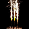 Набор тортовых свечей Страна Карнавалия фонтаны Золотой узор, 10 см, 3 шт