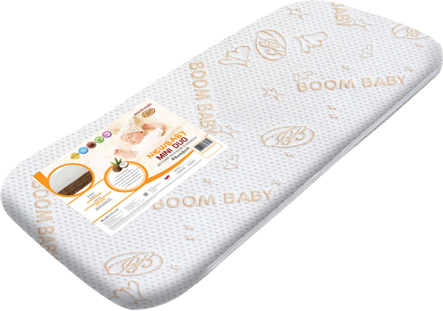 Матрасик Boom Baby NewBaby mini hard, 38х78 см, 3D-сетка