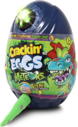Игрушка мягконабивная динозавр Crackin'Eggs в яйце, 22 см, со звук и свет эффектом, Метеор