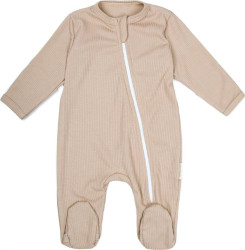 Комбинезон (слип) на молнии детский AMAROBABY Fashion, бежевый, р.56