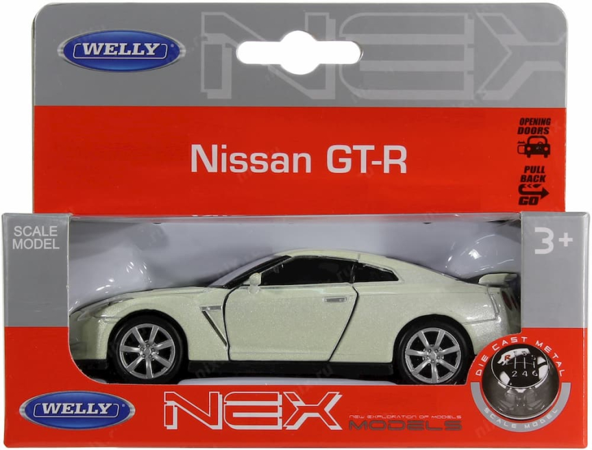 Модель машины Welly Nissan GTR 1:34-39
