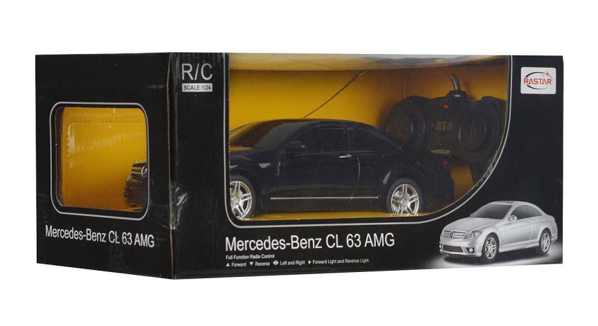Легковой автомобиль Rastar Mercedes CL63 AMG (34200) 1:24 чёрный