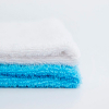Полотенце-салфетка для кормления Amarobaby Soft Care белый, голубой, 2 штуки