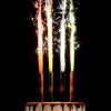 Набор тортовых свечей Страна Карнавалия фонтаны Неон цветное пламя, 12,5 см, 4 шт