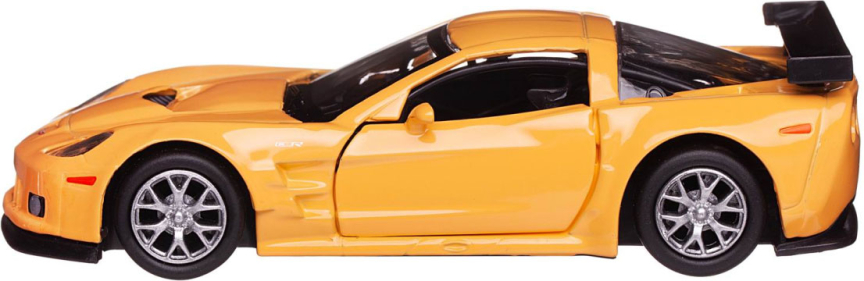 Машина металлическая Chevrolet Corvette C6-R RMZ City, жёлтая, масштаб 1:32