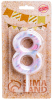 Свеча в торт Страна Карнавалия Белый мрамор цифра 8, гигант, 12,5 см