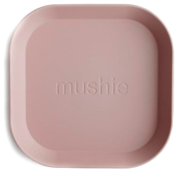 Квадратные тарелки Mushie Blush 2 штуки