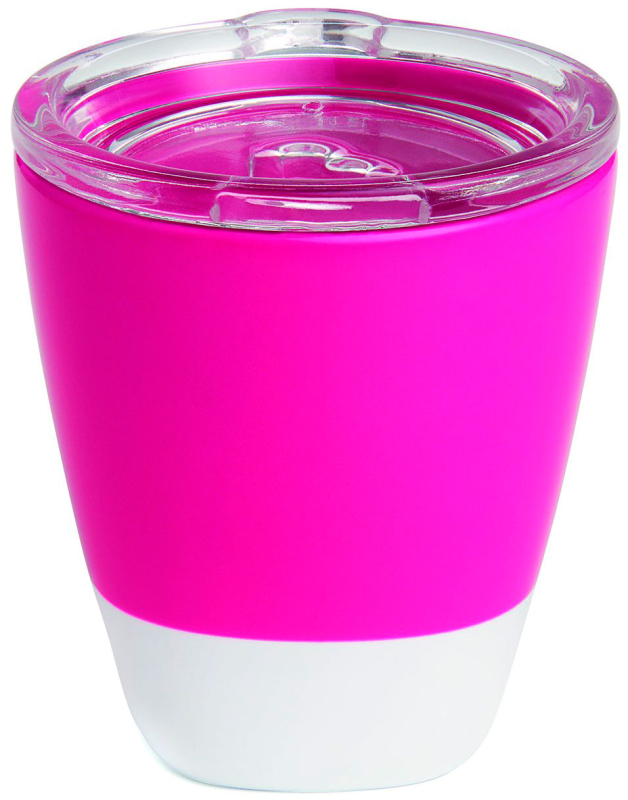 Набор цветных стаканчиков Munchkin 2 штуки розовый и фиолетовый