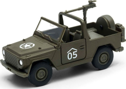 Игрушка Welly военный автомобиль с пулемётом 99199