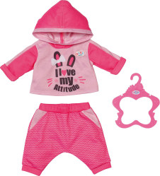 Спортивный костюм для кукол 43 см Baby Born,  розовый, арт. 41577