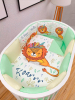 Комплект в кроватку AmaroBaby Baby Lion 17 предметов: 5+12 подушек бортиков, салатовый