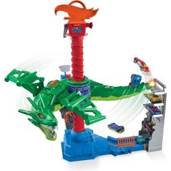 Игровой набор Mattel Hot Wheels Сити Воздушная атака дракона-робота GJL13